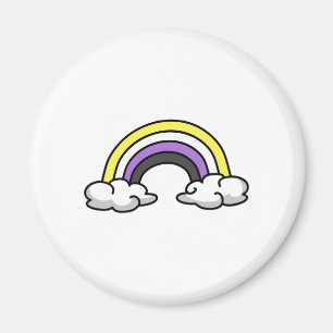 Aimant Arc-en-ciel Nonbinaire Mignon