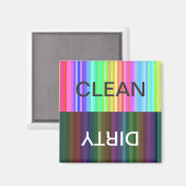 Aimant Arc-en-ciel propre/sale (Recto/Verso)