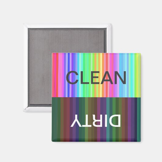 Aimant Arc-en-ciel propre/sale (Recto/Verso)