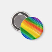Aimant Arc-en-ciel vibrant de couleurs (Recto/Verso)