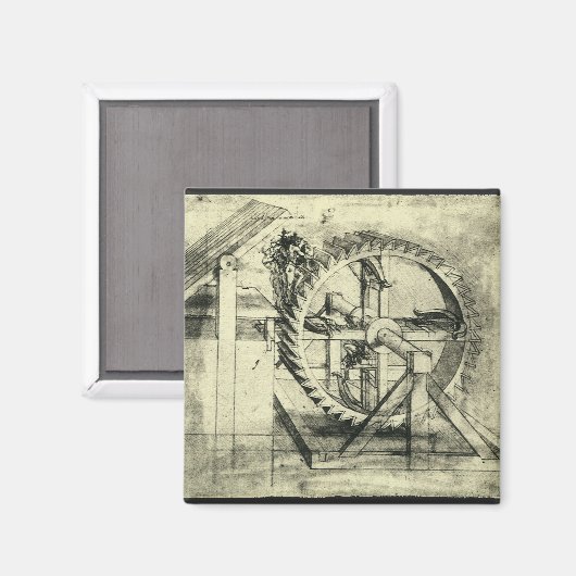 Aimant Arc-en-tête propulsé de Léonard de Vinci (Recto/Verso)
