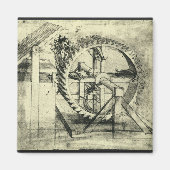 Aimant Arc-en-tête propulsé de Léonard de Vinci (Devant)