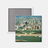 Aimant Arc et Skyline de Saint-Louis (Recto/Verso)