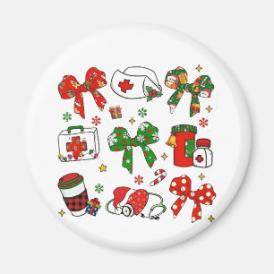 Aimant Arc Nurses Noël Infirmerie Joyeux Xmas