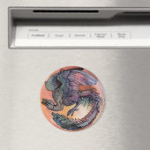 Aimant Archaeopteryx ronde (In Situ (Lave-vaisselle))