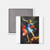 Aimant Archangel Michael piétine Satan (Recto/Verso)