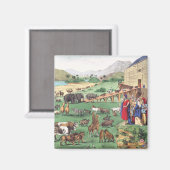 Aimant Arche de Noé avec des animaux (Recto/Verso)