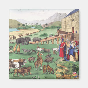 Aimant Arche de Noé avec des animaux