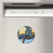 Aimant Arche de Washington au crépuscule hivernal (In Situ (Lave-vaisselle))