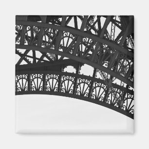 Aimant Arche photo de la tour Eiffel noir et blanc