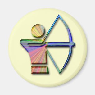 Aimant Archer avec l'arc et la flèche