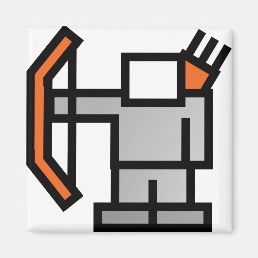 Aimant Archer en Orange (Devant)