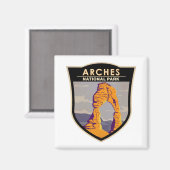Aimant Arches Parc National Delicate Arc Vintage (Recto/Verso)