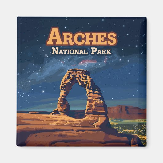 Aimant Arches Parc National Utah Delicate Arch Moab (Devant)