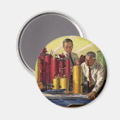 Aimant Architectes travaillant dans un bureau, entreprise (Recto/Verso)