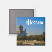Aimant Architecture de la cathédrale Moskva de Moscou (Recto/Verso)