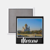 Aimant Architecture de la cathédrale Moskva de Moscou (Recto/Verso)