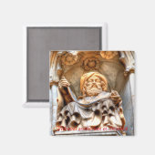 Aimant Architecture médiévale de Grand-Place à Bruxelles (Recto/Verso)