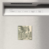 Aimant Architecture Vintage, Cour intérieure romaine avec (In Situ (Lave-vaisselle))