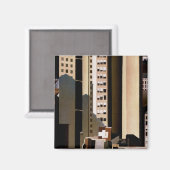 Aimant Architecture vintage, gratte-ciel par Sheeler, 192 (Recto/Verso)