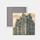 Aimant Architecture vintage Queens Hotel Leicester Carré (Recto/Verso)