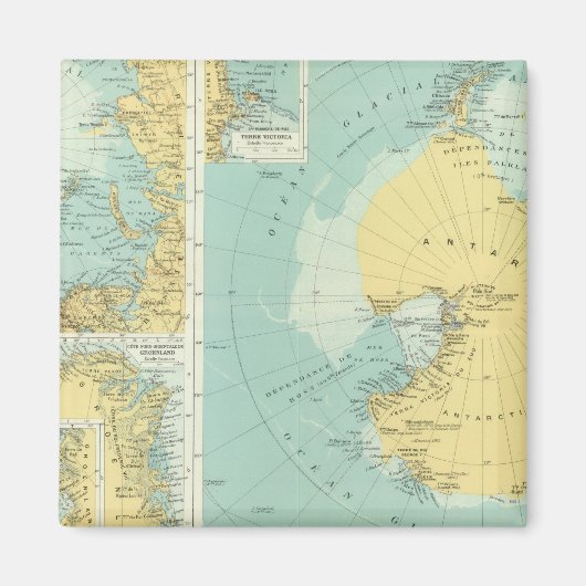 Aimant Arctique, Antarctique (Devant)