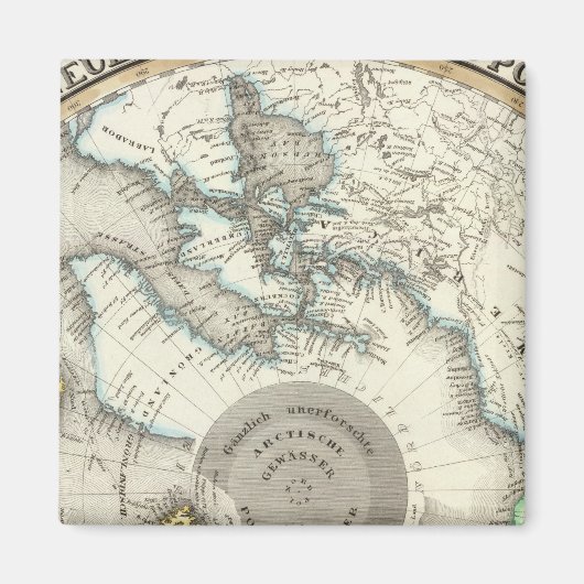 Aimant Arctique, hémisphère Nord (Devant)