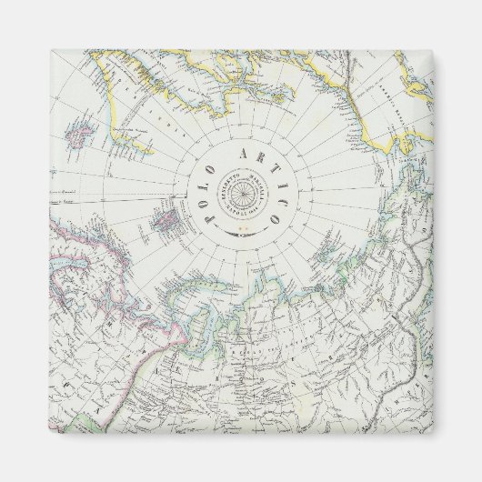 Aimant Arctique, hémisphère Nord (Devant)