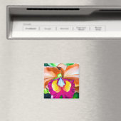 Aimant Ardoise à fleurs colorées (In Situ (Lave-vaisselle))