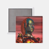 Aimant ARES - CYBORG PORTRAIT Science Fiction, Sci-Fi (Recto/Verso)