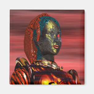Aimant ARES - CYBORG PORTRAIT Science Fiction, Sci-Fi