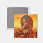 Aimant ARES EN DÉSERT D'HYPERION Science Fiction, Sci-Fi (Recto/Verso)