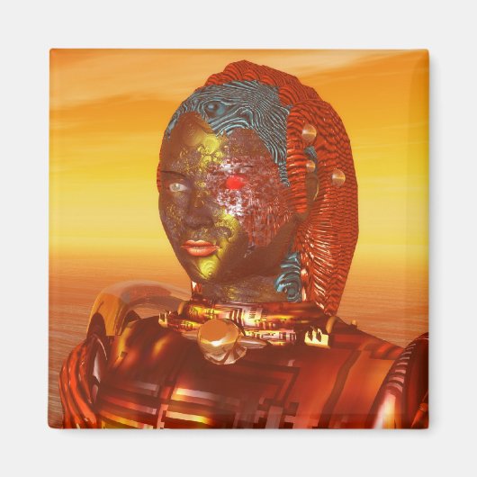 Aimant ARES EN DÉSERT D'HYPERION Science Fiction, Sci-Fi (Devant)