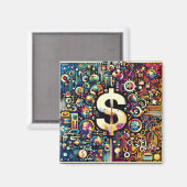 Aimant Argent (Recto/Verso)