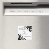 Aimant Argent et Noir Économisez la date (In Situ (Lave-vaisselle))