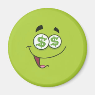 Aimant Argent heureux Emoji