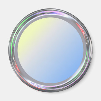 Aimant argenté pour texte, logo ou image