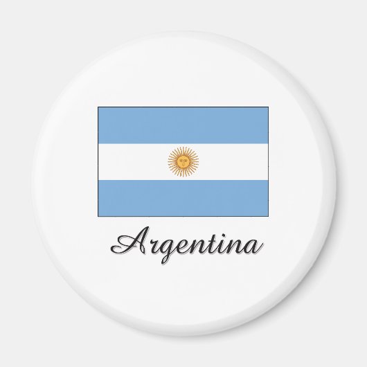 Aimant Argentine - Conception du drapeau (Devant)