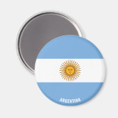 Aimant Argentine Drapeau charmant patriotique (Recto/Verso)