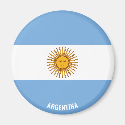 Aimant Argentine Drapeau charmant patriotique (Devant)