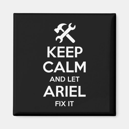 Aimant Ariel Corriger la citation drôle Anniversaire Nom  (Devant)