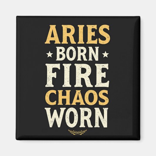 Aimant Aries Born Fire Worn (Devant)
