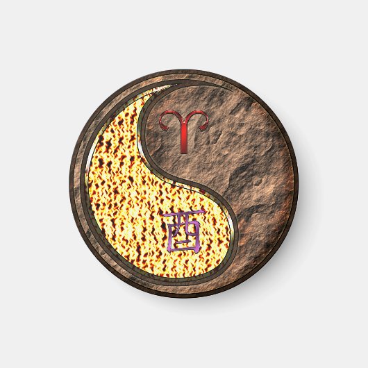 Aimant Aries & Earth Rooster (Devant)