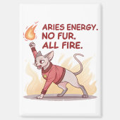 Aimant Aries Energy Sphynx Cat No Fur All Fire Art (Recto)