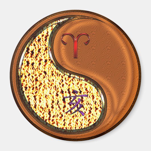 Aimant Aries et Bois (Devant)