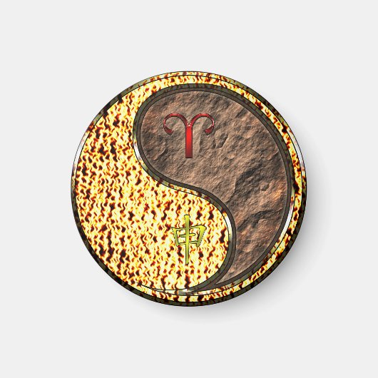 Aimant Aries et singe de la Terre (Devant)