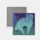 Aimant Aries Ram Constellation, Astrologie Zodiaque Vinta (Recto/Verso)