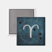 Aimant Aries the Ram zodiac constellation teal (Recto/Verso)