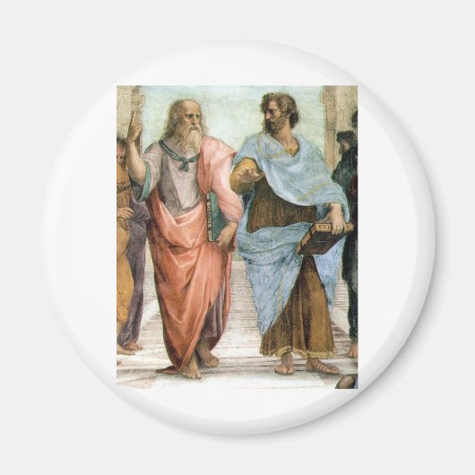 Aimant Aristote et Platon marchant à l'école de Raphael (Devant)