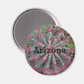 Aimant Arizona Cactus Photo Red Barrel Desert Plante (Recto/Verso)